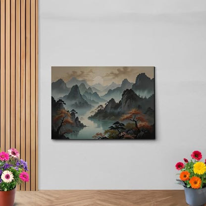 Japanese Wall Art, Minimalist Wall Art, Neutral Abstract Art, Modern Minimalist, Zen Wall Art, Zen Printed Wall Art, Japanese Art Print, Modern Print On Canvas, Arts
