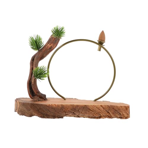 Mobestech Zen Style Root Carving Desktop Ornament Creative Wooden Decor for Home and Office Natural Wood Artware Unique Design for Meditation Spaces and Modern Interiors