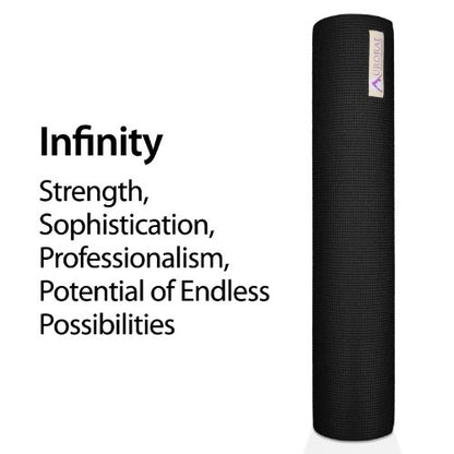 AURORAE Classic/Printed Extra Thick and Long Yoga Mat. Slip Free Rosin included - color: Infinity