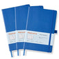 Heture Hardcover Dotted Notebooks, A5 Dotted Journal Notebook for Writing 160 Pages, 8.2 x 5.5 inch, Classic Dotted Notebooks for College/Work/Travel(Blue 3 Pack) - color: Blue, style: Dotted-3 Pack