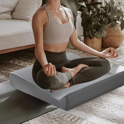kowaku Meditation Cushion Multipurpose Floor Pillow Ergonomic Design Seating for Adults Support Pad for Balcony Bedrooms Board Game, Gray Small