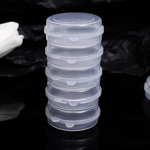 Mini Plastic Storage Box Containers Transparent Portable Organizer Holder Jewelry Rings Packaging Case,5PCS - size: 5PCS