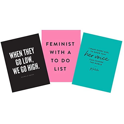 Eccolo Notebook Journal for Women, Writing Journal, Guided Journal with Empowering Quotes and Art by Women, Flexi Cover, Lay Flat Design, Lined Journal, 256 Pages (Pink, 6x8 inches)