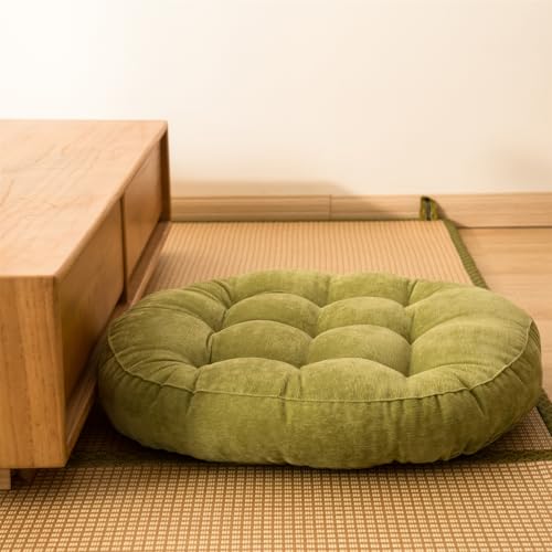 SK Studio Meditation Floor Pillow, Large Floor Cushions, Round Floor Cushion Seating for Adults Kids, Classroom Furniture Floor Pillow for Yoga Living Room, Grey, 17" W x 17" L (Pack of 1)