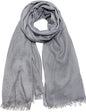 Women Summer Scarfs Lightweight Large Long Gauze Shawl Linen Beach Wrap Plain 75”×43” - color: Grey