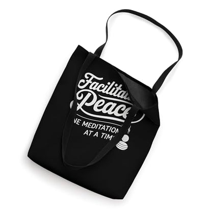 Facilitating Peace One Meditation At A Time Yoga Retreat Tote Bag