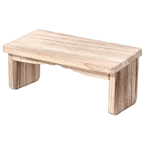 Abaodam Wooden Meditation Bench Kneeling Chair Non-Slip Stool for Home Zen Stool Folding Kneel
