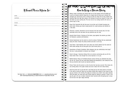 BookFactory Dream Diary/Dream Journal/Log Book- 120 Pages - 6'' x 9'', Durable Thick Translucent Cover, Wire-O Binding (Made in USA) - size: 6" x 9", style: Dream