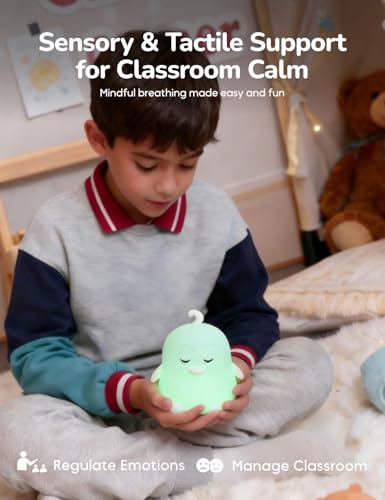 Breathing Pal 'Penny'- Mindfulness Breathing Light, Guided Visual Meditation Breathing Light, Anxiety Relief Items for Calm Down Corner/Meditation/Sleep Aid for Adult&Kid - size: Penny (Penguin)