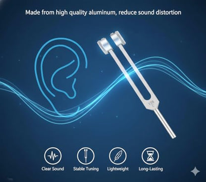 Tuning Forks for Healing – 128Hz Weighted&Unweighted Sound Therapy Tools, Chakra Balancing, Meditation & Yoga, Portable Vibrational Healing for Anxiety & Relaxation