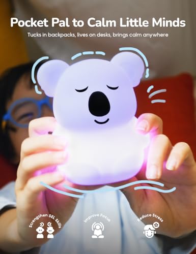 Mini Breathing Pal 'Kyle' - Mindfulness Breathing Light, Guided Visual Meditation Breathing Light, Anxiety Relief Items for Calm Down Corner/Meditation/Sleep Aid for Adult/Kid - size: Kyle (Mini)