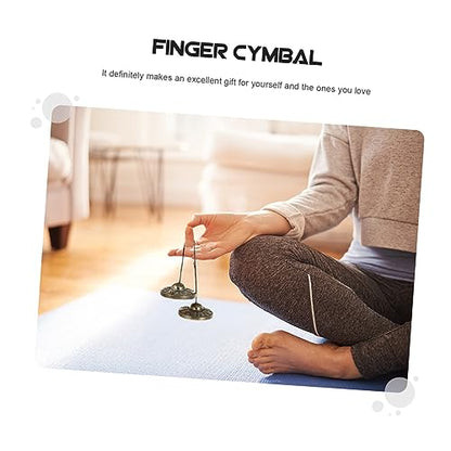 SECFOU Yoga Meditation Bell Pure Copper Handmade Cymbal Sturdy and Design Harmonic Tones for Relaxation