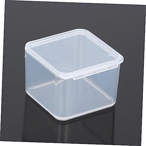 LIFKOME 50pcs Transparent Plastic Storage Box Mini Organizer for Crafts Tools and Medicine Durable Material for Easy Identification and Convenient Use