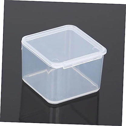 LIFKOME 50pcs Transparent Plastic Storage Box Mini Organizer for Crafts Tools and Medicine Durable Material for Easy Identification and Convenient Use