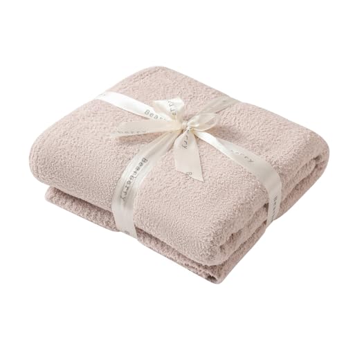 bearberry Super Soft Fluffy Throw Blanket Lightweight Cozy Warm Throw Blankets for Couch Bed Sofa All Season (Beige, 50”x60”) - color: Beige, size: Throw(50″x60″)