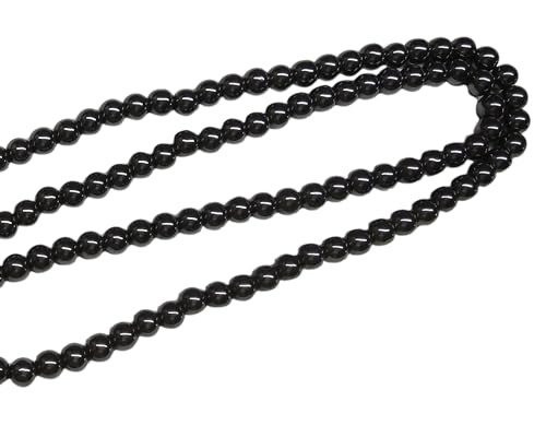 GEMSCITE Japa Mala 108 Prayer Beads Perfect for Meditation Spiritual Mala Necklace & Wrist Mala Bracelet - color: Hematite, size: Without Knots