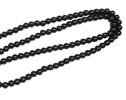 GEMSCITE Japa Mala 108 Prayer Beads Perfect for Meditation Spiritual Mala Necklace & Wrist Mala Bracelet - color: Hematite, size: Without Knots