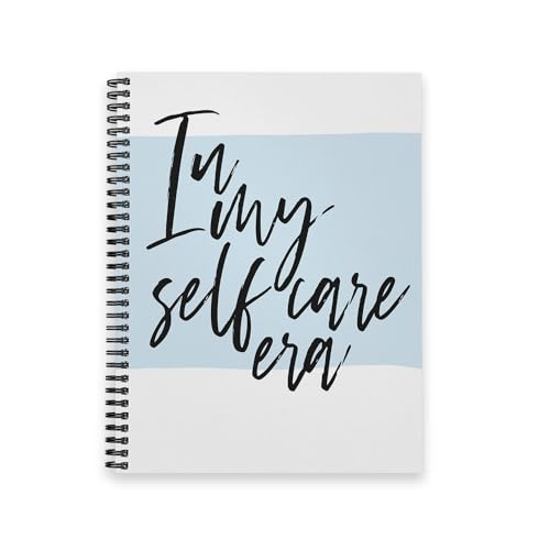 Gotcha Covered Notebooks In My Self Care Era Spiral Notebook / 8.5" x 11" Motivational Self Love Journal / 120 Wellness Tracker Pages/Durable Gloss Laminated Softcover/Black Wire-o Spiral/Made In USA - style: In My Era