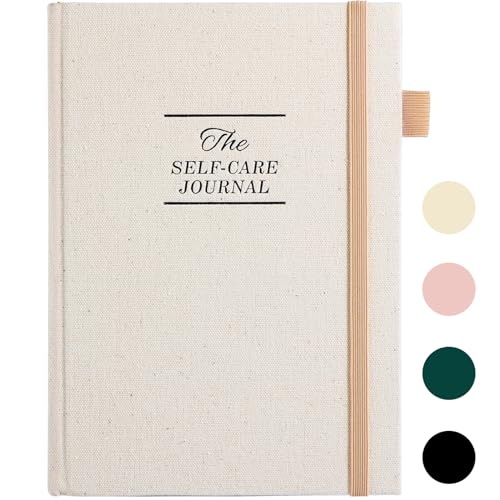 Self-Care Journal, Wellness & Daily Reflection Notebook – Mental Health & Anxiety Guided Journal for Women – Self Care Planner, ADHD Planner with Mood Tracker – (Beige) - color: Beige