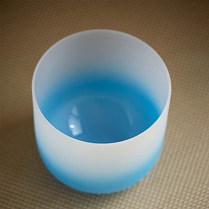 KVKA 432Hz 6-12" Set of 7 pcs Aria Colored Quartz Crystal Singing Bowl Sound Healing Tuned Bell with Carrying Case