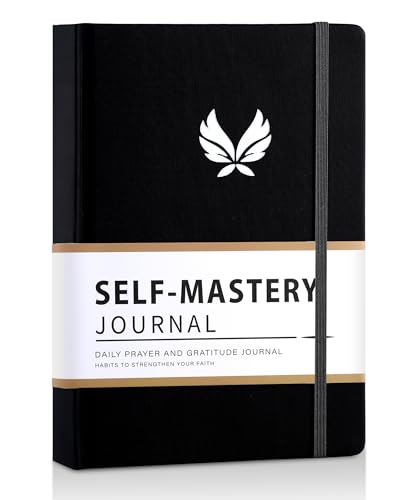 Yoment Gratitude Journal for Men 13-Week Guided Productivity 5 Minute Daily Journal with Prompts for Mindfulness, Mental Health & Productivity - Guided Self Care Gift, Black - color: Black