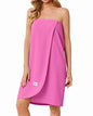 Ekouaer Waffle Robes For Women Bath Wrap Lightweight Shower Wrap 2026 Knee Length Spa Robe with Adjustable Closure S-XL - color: Hot Pink, size: X-Large