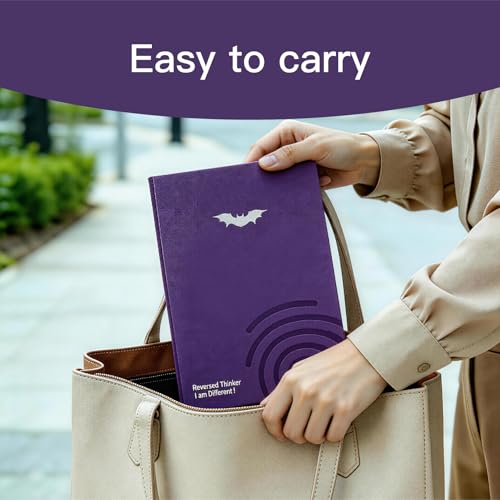 Comix Guided Journal for Women & Men & Teen – Daily Prompts for Self-Discovery, Gratitude, Reflection – Goal Setting Notebook for Mindfulness, Happiness, Gift Choice– Purple, Bat - color: Purple