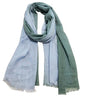 Women's Cotton Scarves Lady Light Soft Fashion Solid Scarf Wrap Shawl - color: 3 # Hole Green Light Blue