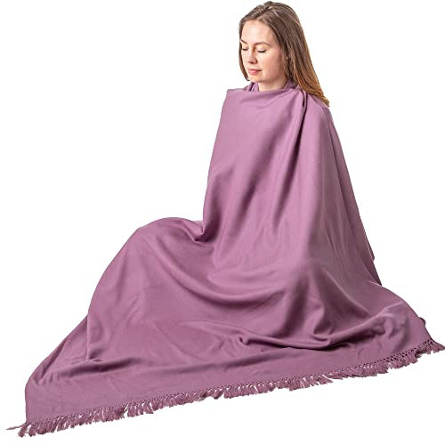 Meditation Shawl or Meditation Blanket, Shawl/Wrap, Oversize Scarf/Stole. Large. Unisex. - color: Lavender