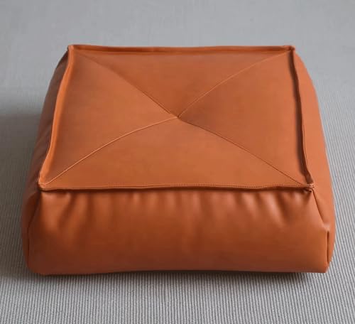 Meditation Cushion - Comfortable Floor Pillow - Meditation Pillow - Large Floor Cushion Seating for Adults - Premium Yoga(Size:45×45×15cm,Color:Orange) - color: Orange, size: 45×45×15cm