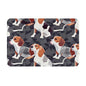 Beagle Patterns Printed Flannel Non - Slip Floor Mat 16x24in - Soft Plush Microfiber Rug for Every Indoor Space - color: Beagle Patterns