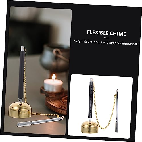 Abaodam 1Pc Flexible Chime Instrument for Temple Rituals Sound Meditation Bell for Studio Home Decor Durable Design for Use