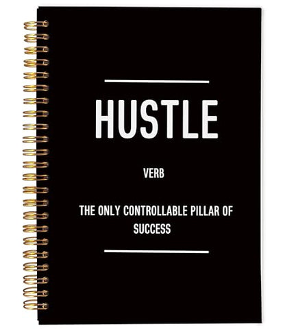 Hustle Definition Inspirational Notebook, Motivational Journal Gifts for Coworkers Women Men, Inspiring Work Spiral Notebooks 5.5x8.3 Inch - color: 21-explanation-notebook