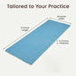 LFH Home Handmade Cotton Yoga Mat Cotton Rug picnic mat For Exercise, Workout, Fitness - Perfect Heavy Quality Eco Friendly Natural Cotton Woven Reversible Yoga Mats for Men & Women - 72x26 Inch. - color: Blue