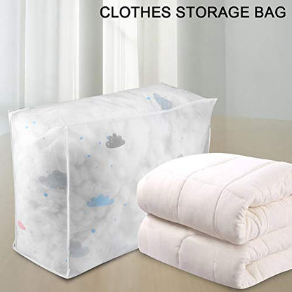 Closet Organizers And Storage, Comforter Storage Bag Blanket Storage Bags Foldable Clothes Storage Bag 25kg Large Capacity for Storage Quilt, Clothes, Sweater, Pillow, Blanket (#2)