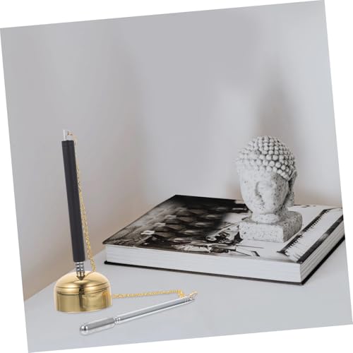 Toyvian Telescopic Meditation Sound Chime Handbell Buddhist Instrument for Prayer and Healing Lightweight Compact Design for Temple Rituals and Stress Relief