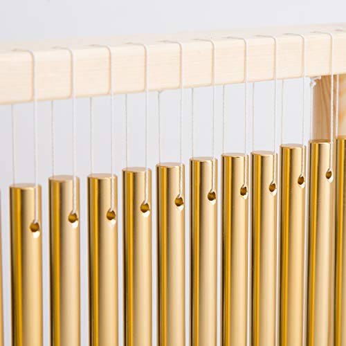 ENNBOM 20 Note Chime Wind Chime 20 Bars Instrument Percussion with Mallet (Gold)