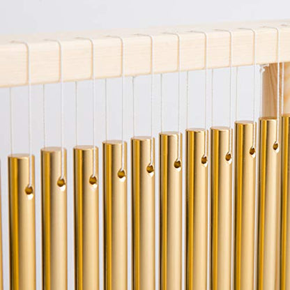 ENNBOM 20 Note Chime Wind Chime 20 Bars Instrument Percussion with Mallet (Gold)