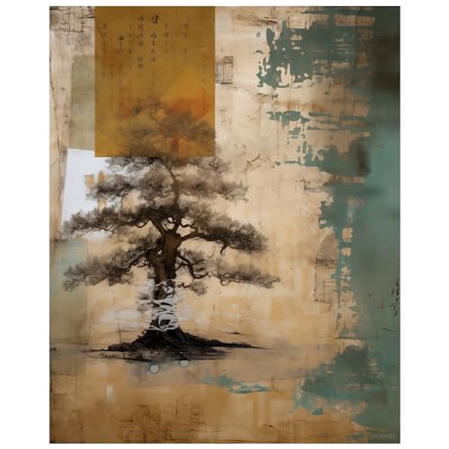 Studio101 Wabi Sabi Wall Art - Original 16'' x 20'' Print with Calming Japanese Energy - Wabi Sabi Decor Featuring Minimalist Aesthetic and Neutral Tones - Printed on Thick Archival Stock Paper