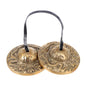 FRCOLOR Brass Cymbal Bell Tibetan Buddhism Percussion Instrument Small Handheld Yoga Meditation Bell for Relaxation and Spiritual Practice