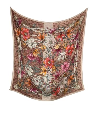 Cashmere-soft Mercerized wool Shawl Pashmina Lightweight Travel Wrap & Evening Scarf |Office |Wedding - color: 13 Tea Brown