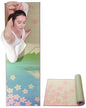 FULI Japanese Tatami Yoga Mat, Igusa Mat, Non-Slip Exercise & Fitness Mat for Pilates & Floor Workouts, Made in Japan, 1/4 in Thick, Sakura Fuji