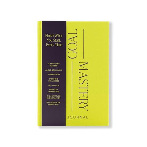 90 day Planner Goals Journal - Goal Tracker – A Guided Goal Planner for Habit Tracking - Goals Journal for Personal Growth, Mindfulness & Transformation with Self Care Prompts, Daily Reflection & Gratitude Practice to Achieve Your Vision - color: Bright G
