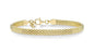 Miabella 18K Gold Plated 925 Sterling Silver Italian 5mm Mesh Link Chain Bracelet for Women, Made in Italy - style: Length 6.5 Inches + 0.5 Ext. (X-Small)