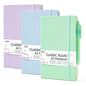 feela 3 Pack Hardcover Notebook For Women, Classic Ruled Lined Journal Set School Business Supplies, with 3 Black Pens, 120 GSM, 5.1”x8.3”, A5, Pastel Colors, Light Blue, Light Purple, Light Green - color: Light Blue, Light Purple, Light Green