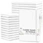 feela College Ruled Notebooks, 24 Pack Business Notebook Hardcover Lined Writing Journal with Pen Holder for Men Women Note Taking, with 24 Black Pens, 120 GSM, 5.1”x8.3”, A5, White - color: 24 White