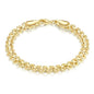 14K Gold Bracelet for Women 14K Gold Bracelets for Women Trendy Womens Link Bracelets Wide Mesh Design Mens Bracelet - size: 9