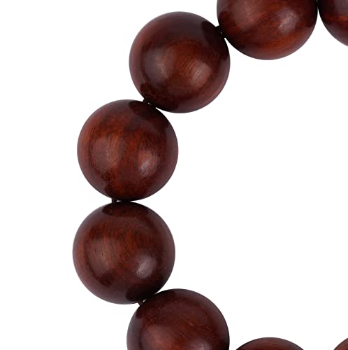 Prayer Bead bracelet Mala Beaded Bracelets for Men Women 12/15MM … - color: 20mm 12 beads Rosewood