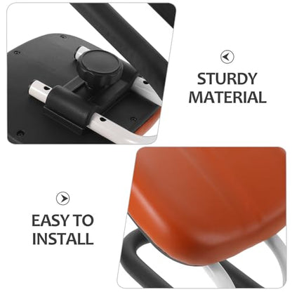 Meditation Bench: Kneeling Chair with Non-Slip Base - Soft PU Leather Stool - Adjustable Height Cushion for Prayer Home Studio Portable