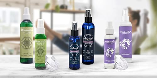 White Sage Smudge Spray for Spiritual Cleansing & Aura Protection, Sage Mist for Cleansing Negative Energy & Protection, Home & Meditation, Clear Quartz Reiki Energized Aromatherapy Room Spray - 4oz - size: 4 Fl Oz (Pack of 1)